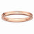 18k Rose Gold Plated Sterling SilverGrooved Ring