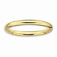 18k Gold Plated Sterling Silver Polished Ring