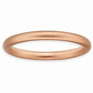 18k Rose Gold Plated Sterling SilverSatin Ring