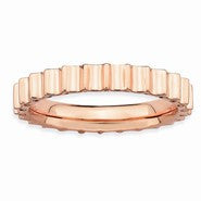 Sterling Silver Pink-plated Ring