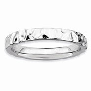 Sterling Silver w/Rhodium Ring