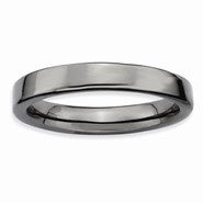 Sterling Silver Black-plated Ring