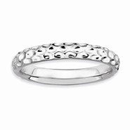 Sterling Silver w/Rhodium Ring