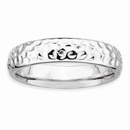 Sterling Silver Rhodium Ring