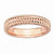 18k Rose Gold Plated Sterling SilverRing, Size 7, Jewelry Ring