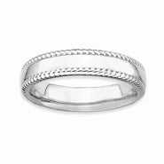 Sterling Silver w/Rhodium Ring