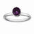 Sterling Silver Amethyst Briolette Ring