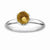 Sterling Silver Citrine Briolette Ring