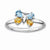 Sterling Silver BT & CI Butterfly Ring