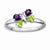 Sterling Silver AM & PE Butterfly Ring