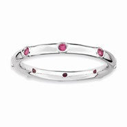 Sterling Silver Ruby Ring