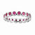 Sterling Silver Created Ruby Ring