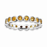 Sterling Silver Citrine Ring