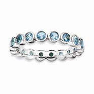 Sterling Silver Blue Topaz Ring