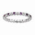 Sterling Silver Amethyst & Diamond Ring