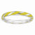 Sterling Silver Twisted Yellow Enameled Ring