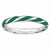 Sterling Silver Twisted Green Enameled Ring