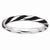 Sterling Silver Twisted Black Enameled Ring