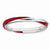 Sterling Silver Twisted Red Enameled Ring