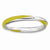 Sterling Silver Twisted Yellow Enameled Ring