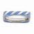 Sterling Silver Polished Blue Enameled Square Ring