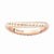 18K Rose Gold Plated Sterling Silver Polished Wave Ring