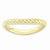 Gold Plated Sterling Silver Polished  Wave Ring