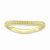 Gold Plated Sterling Silver Polished  Wave Ring