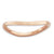 18K Rose Gold Plated Sterling Silver Polished Wave Ring