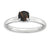 Sterling Silver Tigers Eye Rhodium-plated Ring