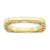 Gold Plated Sterling Silver Polished Square Ring