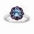 Sterling Silver Amethyst and Blue Topaz Ring