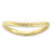 Gold Plated Sterling Silver Polished Wave Ring