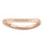 18k Rose Gold Plated Sterling Silver Polished Wave Ring