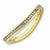 Sterling Silver & Diamonds Gold-plated Wave Ring