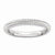 Sterling Silver Rhodium-plated Domed Ring