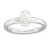 Sterling Silver White Agate Polished Ring