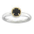 Sterling Silver & 14k Onyx Polished Ring