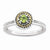 Sterling Silver & 14k Gold Peridot Ring