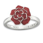 Sterling Silver Rose Ring