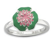 Sterling Silver Water Lily Ring