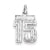 Sterling Silver Small #15 Charm hide-image