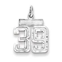 Sterling Silver Small #39 Charm hide-image