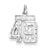 Sterling Silver Small #49 Charm hide-image