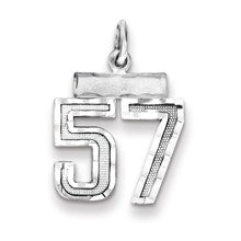 Sterling Silver Small #57 Charm hide-image