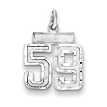 Sterling Silver Small #59 Charm hide-image