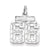 Sterling Silver Small #66 Charm hide-image