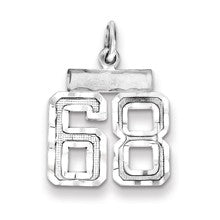 Sterling Silver Small #68 Charm hide-image