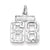 Sterling Silver Small #68 Charm hide-image