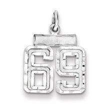 Sterling Silver Small #69 Charm hide-image